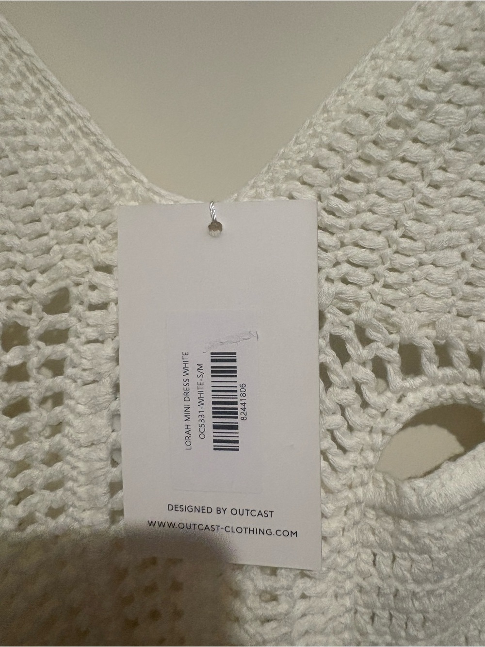 Outcast LORAH MINI DRESS WHITE Small/ Medium NWT - Picture 3 of 5